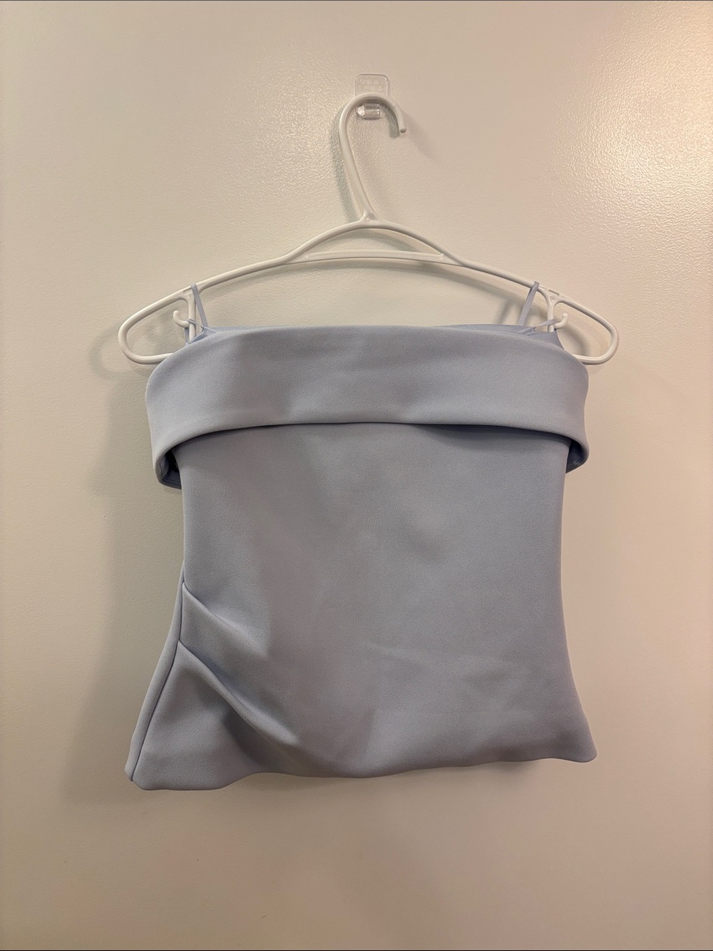 Babaton Pale Blue Off-Shoulder Camisole